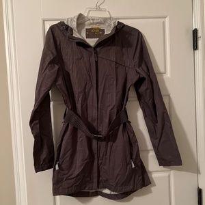 Lole Grey Belted Rain Jacket